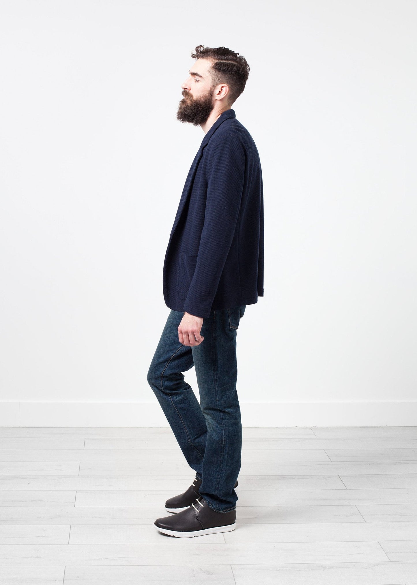 Cotton Jacket in Navy